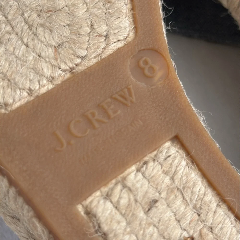 J. Crew | Sequin Ankle Strap Espadrilles Green/Blue Chambray (8) - Picture 14 of 15